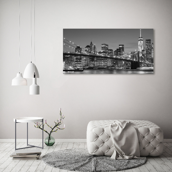 Canvas wall art Manhattan at night