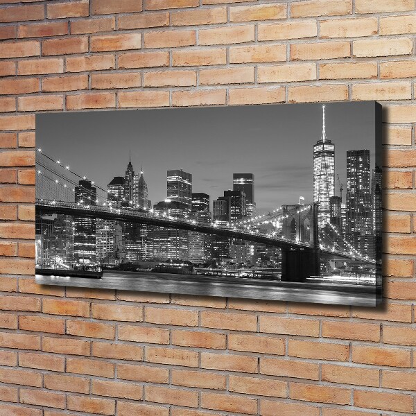 Canvas wall art Manhattan at night