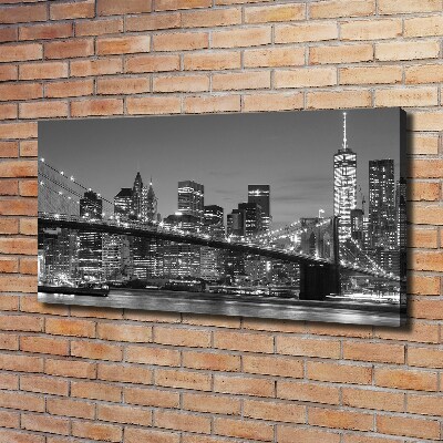 Canvas wall art Manhattan at night