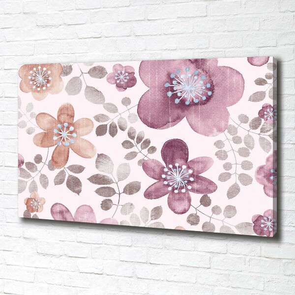 Canvas wall art Floral pattern