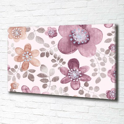 Canvas wall art Floral pattern