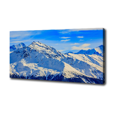 Canvas wall art Alps in winter