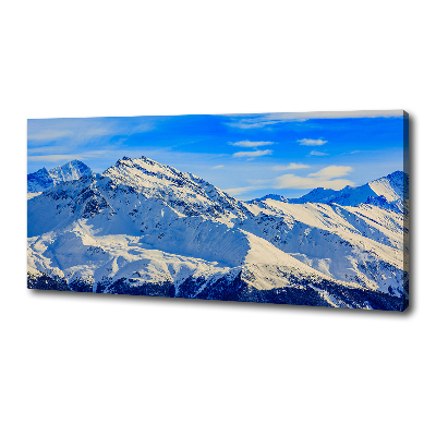 Canvas wall art Alps in winter