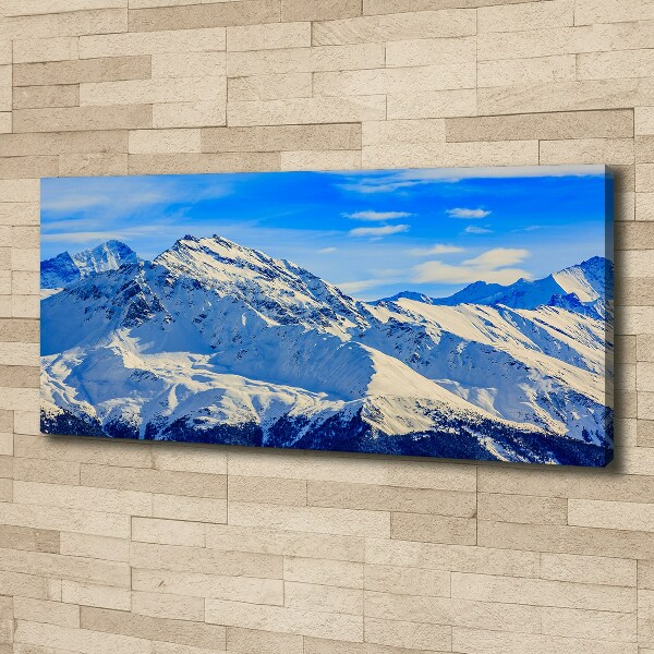 Canvas wall art Alps in winter