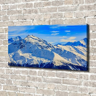 Canvas wall art Alps in winter