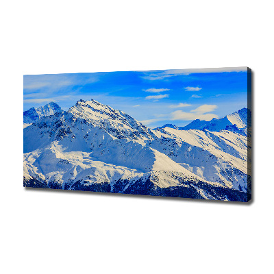 Canvas wall art Alps in winter