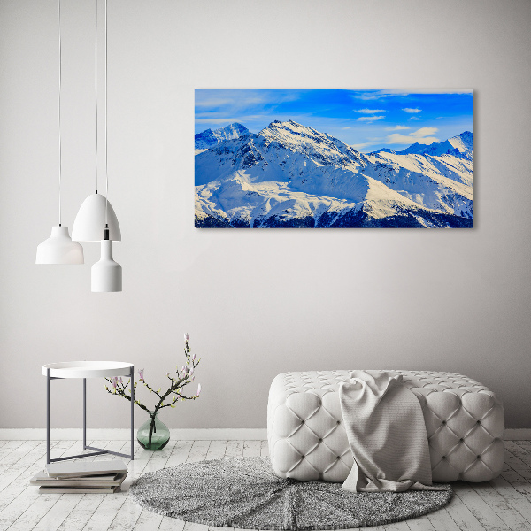 Canvas wall art Alps in winter