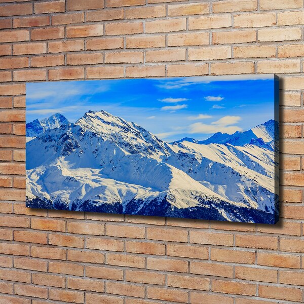 Canvas wall art Alps in winter