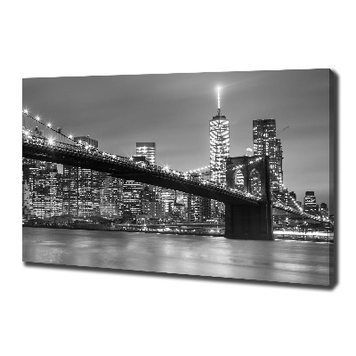 Canvas wall art New York at night