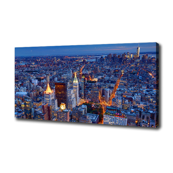 Canvas wall art Manhattan at night