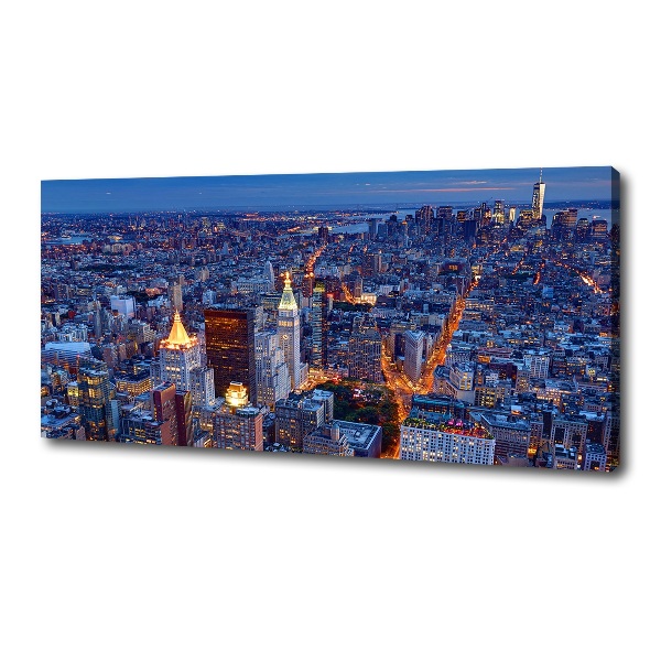 Canvas wall art Manhattan at night