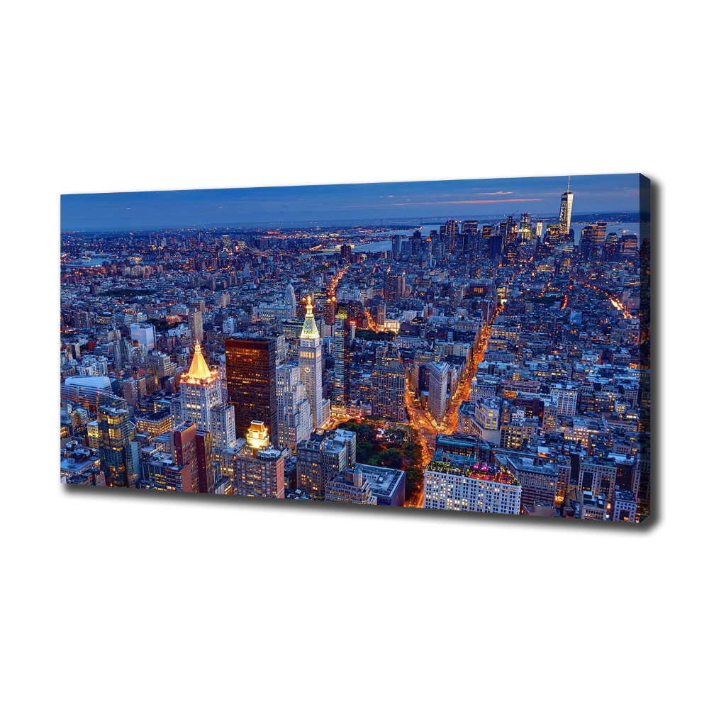 Canvas wall art Manhattan at night