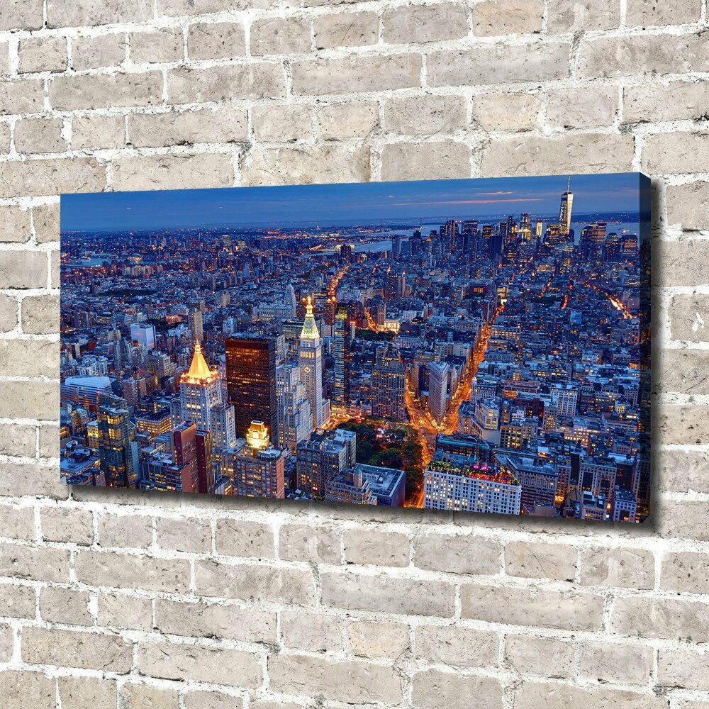 Canvas wall art Manhattan at night