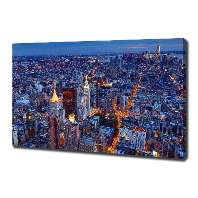 Canvas wall art Manhattan at night