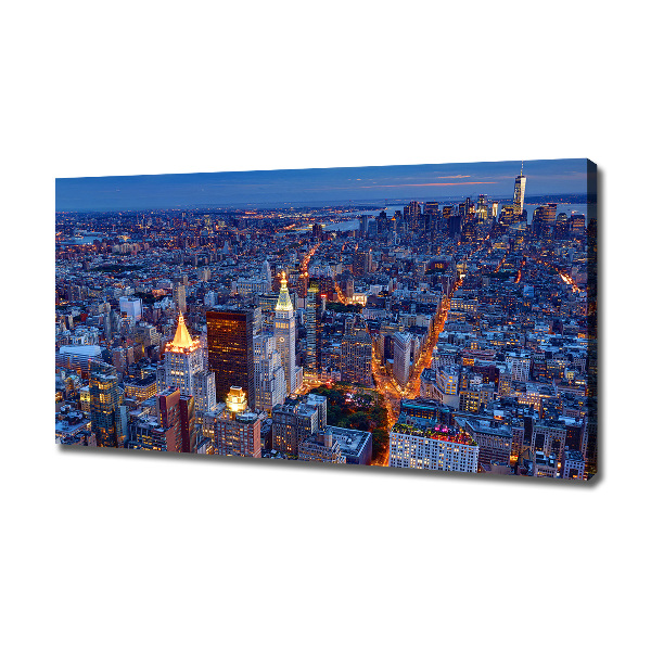 Canvas wall art Manhattan at night