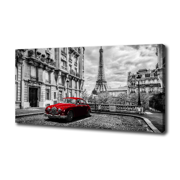 Canvas wall art Red limousine