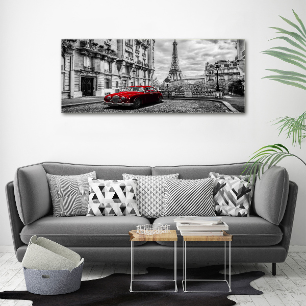 Canvas wall art Red limousine