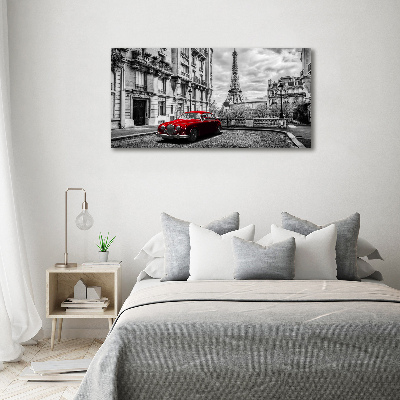 Canvas wall art Red limousine