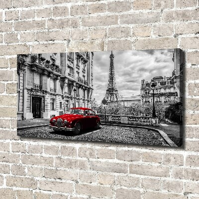 Canvas wall art Red limousine