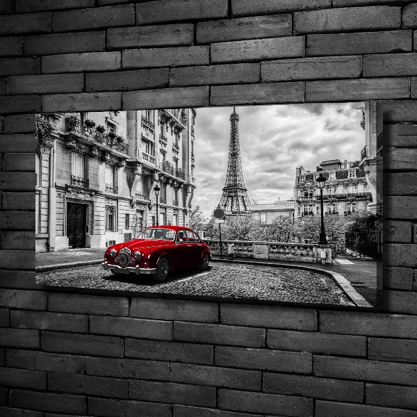 Canvas wall art Red limousine