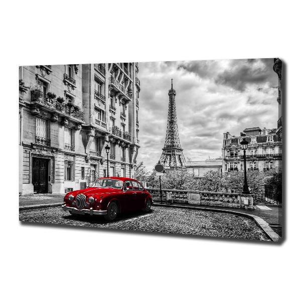 Canvas wall art Red limousine