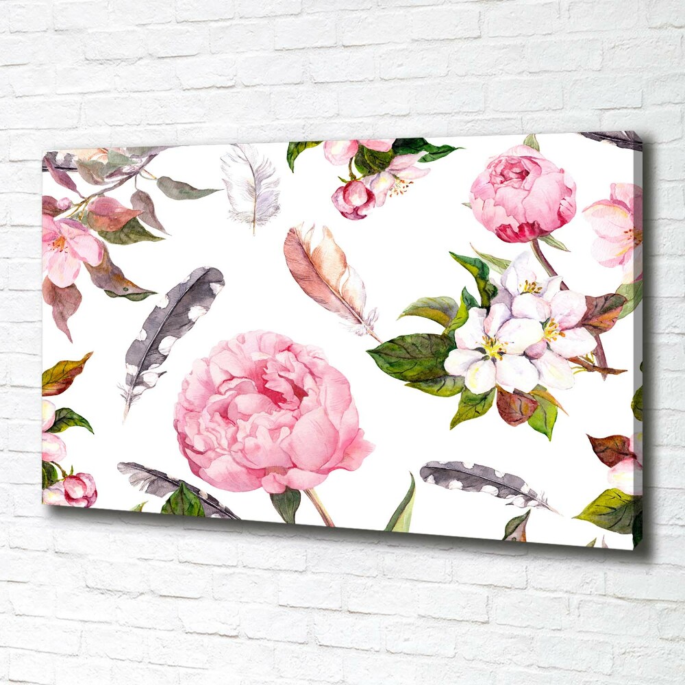 Canvas wall art Floral pattern