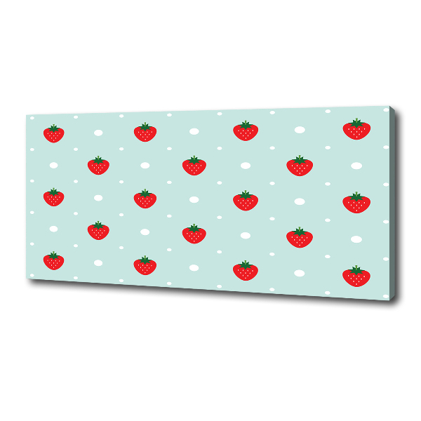 Canvas wall art Strawberry icons