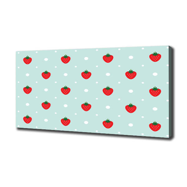 Canvas wall art Strawberry icons