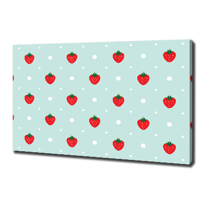 Canvas wall art Strawberry icons