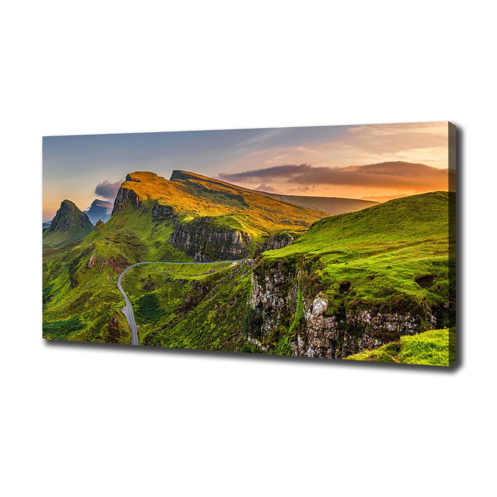 Canvas wall art Scotland Hills