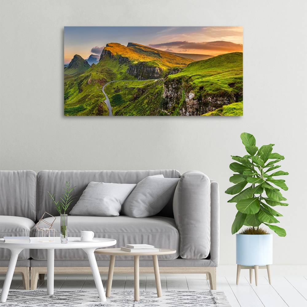 Canvas wall art Scotland Hills