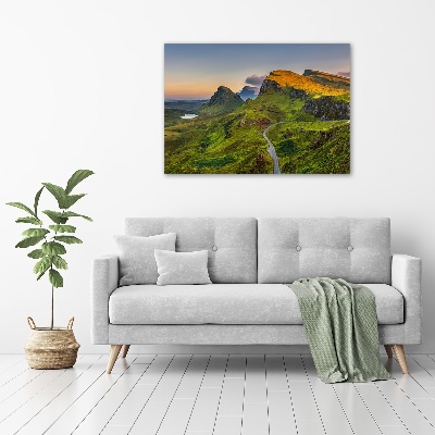 Canvas wall art Scotland Hills