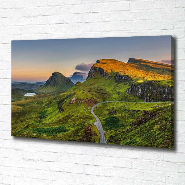 Canvas wall art Scotland Hills