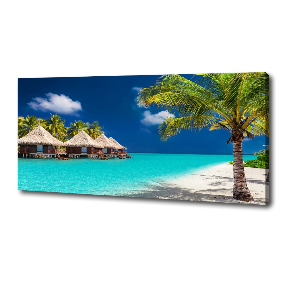 Canvas wall art Bungalowy Maldives