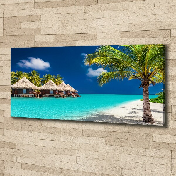 Canvas wall art Bungalowy Maldives