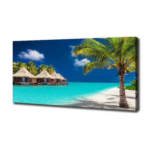 Canvas wall art Bungalowy Maldives