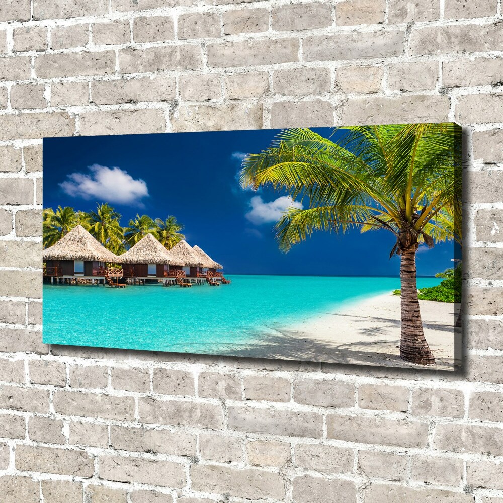 Canvas wall art Bungalowy Maldives