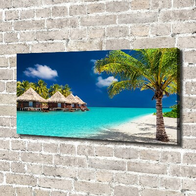 Canvas wall art Bungalowy Maldives