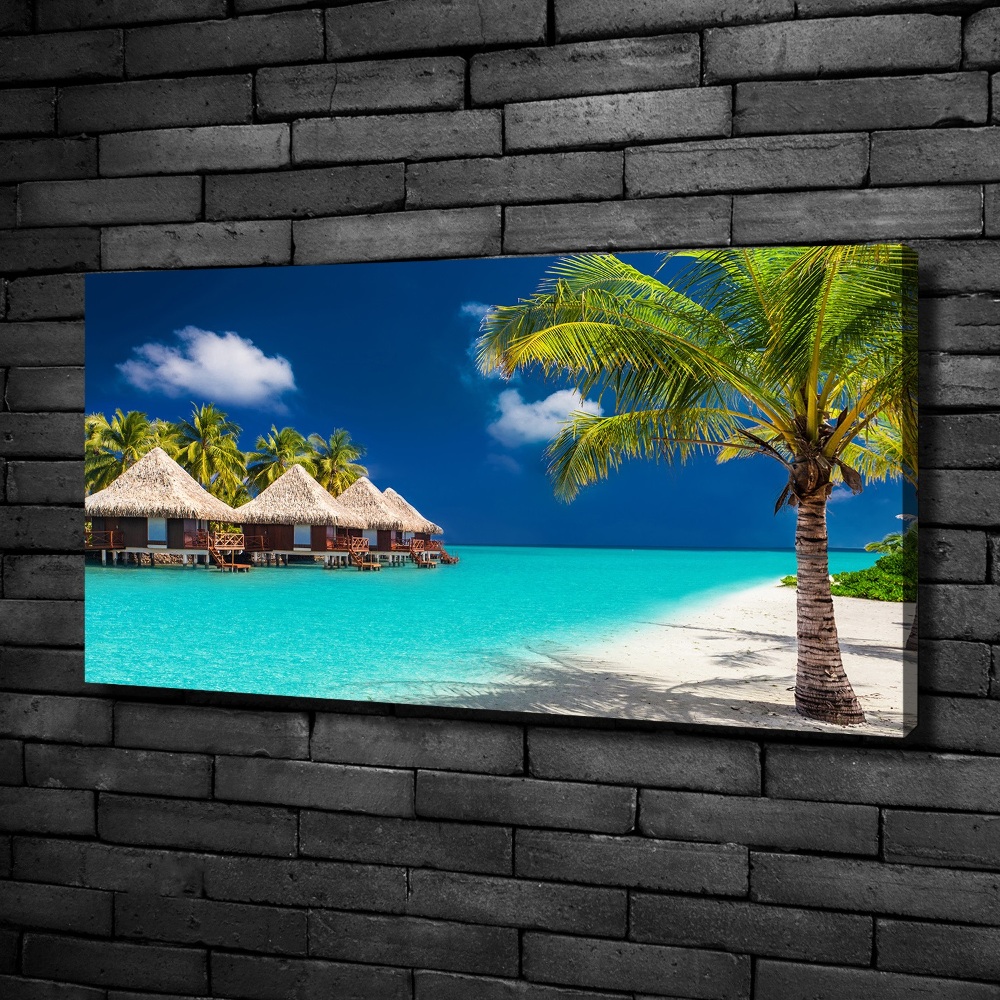 Canvas wall art Bungalowy Maldives