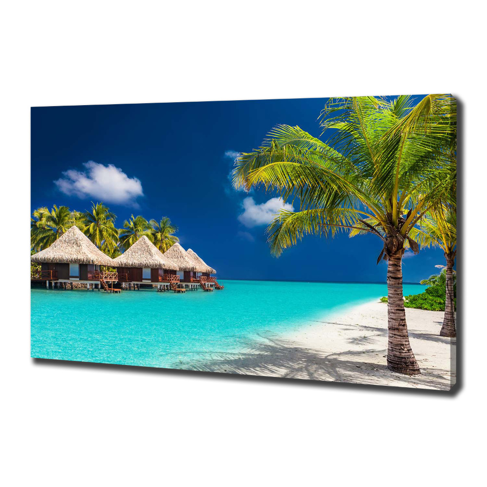 Canvas wall art Bungalowy Maldives