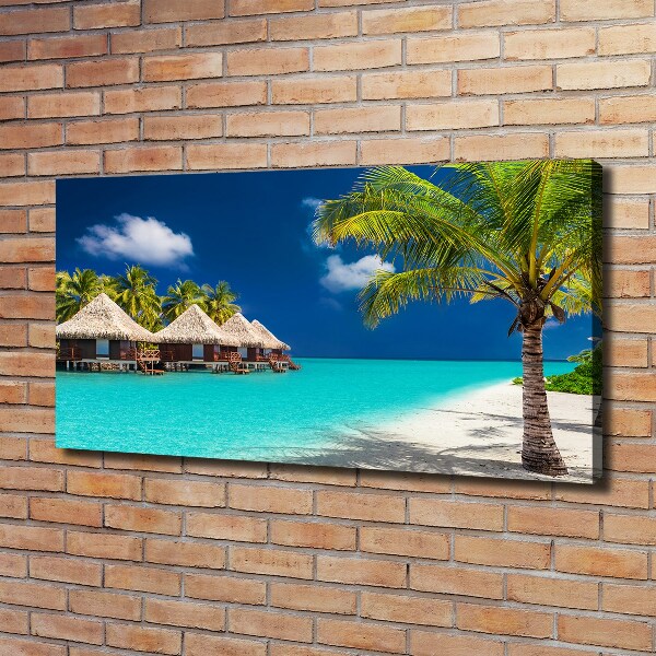 Canvas wall art Bungalowy Maldives