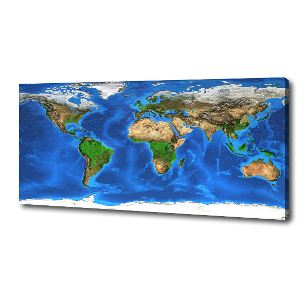 Canvas wall art world map