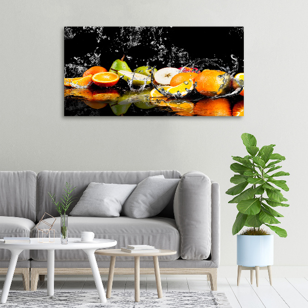 Canvas wall art Fruit and water