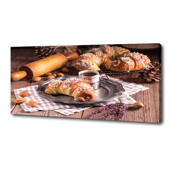 Canvas wall art croissants