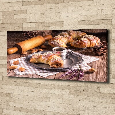 Canvas wall art croissants