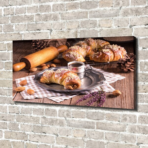 Canvas wall art croissants