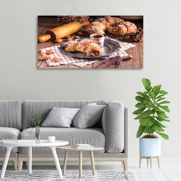 Canvas wall art croissants