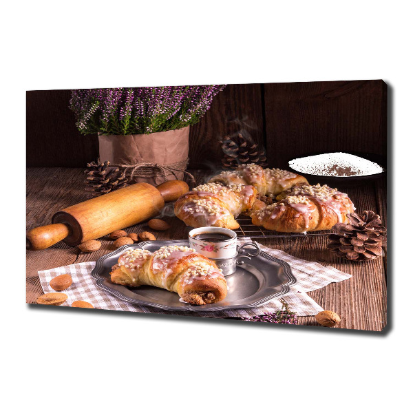 Canvas wall art croissants