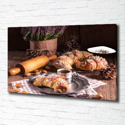 Canvas wall art croissants