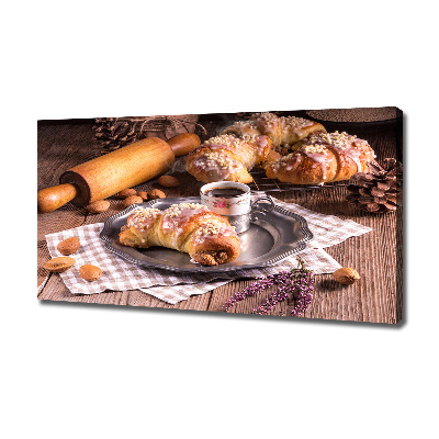 Canvas wall art croissants